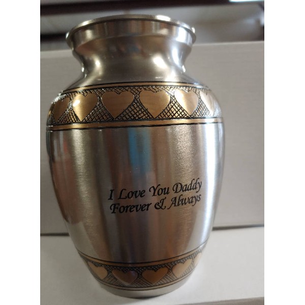 Brass In My Heart Adult Urn for Ashes Brass In My Heart Adult Urn for Ashes