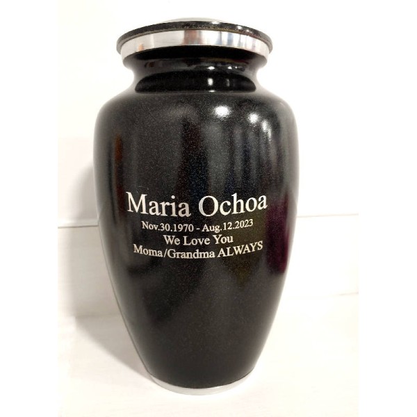 Black Diamond Adult Cremation Urn Black Diamond Adult Cremation Urn