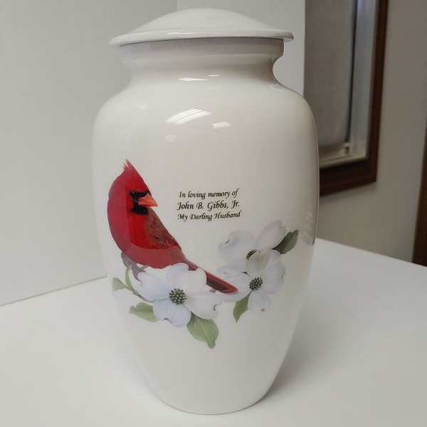Cardinal Cremation Urn for Ashes Cardinal Cremation Urn for Ashes
