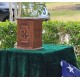 cherry wood Celtic Cremation Box for Ashes