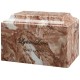 Brown Cultured Marble Urn