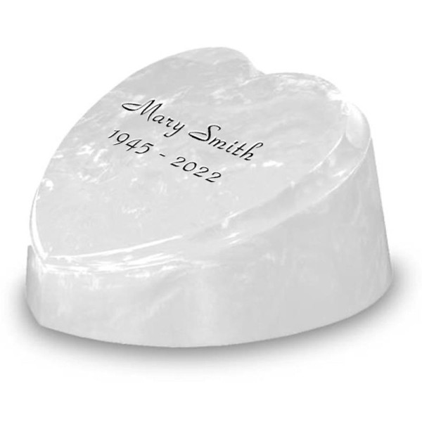 Blue Heart Adult Cremation Urn, Made in USA Navy Blue Heart Adult Cremation Urn