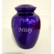 Medium Size Purple Human or Pet Urn for Ashes