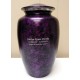 purple adult cremation urn for ashes
