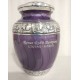 Purple medium cremation urn for ashes Purple medium urn for ashes