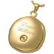 Sand Dollar Gold Ash Urn Pendant Sand Dollar Gold Ash Urn Pendant