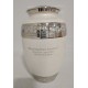 white pearl cremation urn 