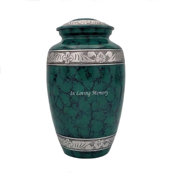 Green Human Adult Cremation Urn