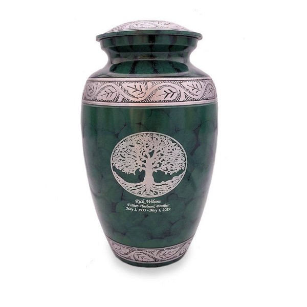 green metal tree of life cremation urn for adult green metal tree of life cremation urn