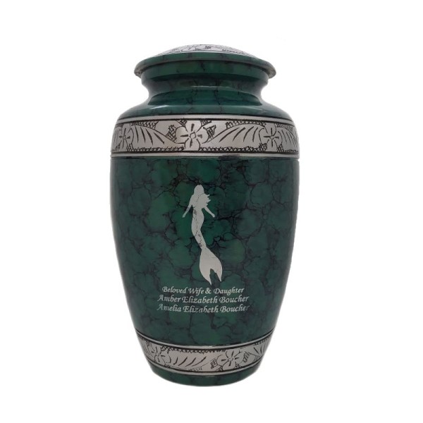 Emerald Coast Mermaid Adult Cremation Urn