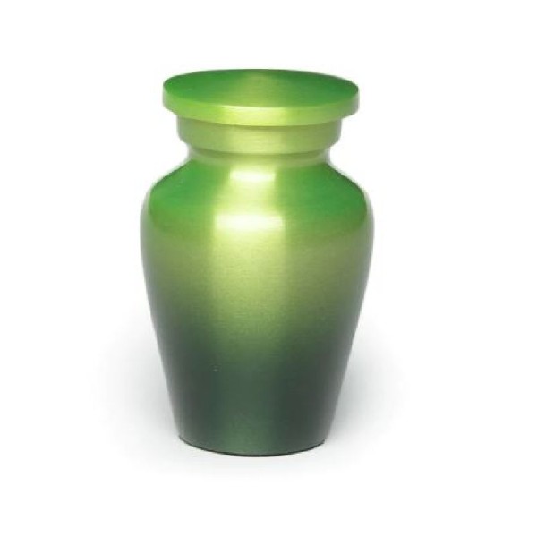 Green Ombre Mini Keepsake Urn for Ashes