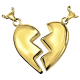 gold Broken Heart Cremation Jewelry