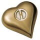 Small Gold Heart Keepsake Urn for Ashes