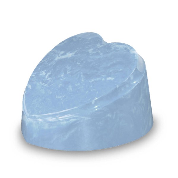 Blue Heart Adult Cremation Urn, Made in USA