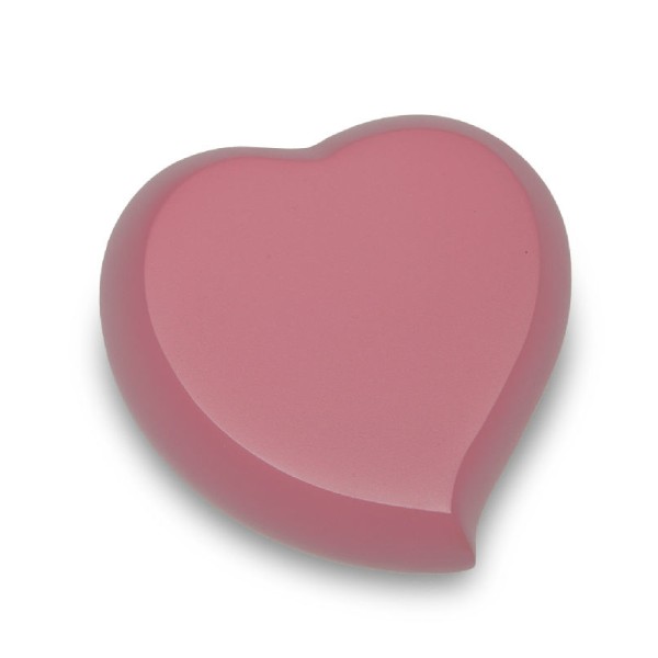 Pink Small Heart Keepsake Cremation Urn for Ashes