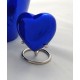 Small Cobalt Blue Heart Urn For Ashes