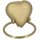 Small Gold Heart Keepsake Urn for Ashes