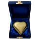 Small Gold Heart Keepsake Urn for Ashes