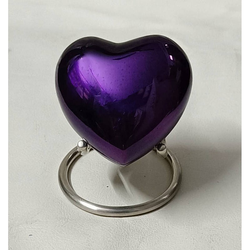 small purple heart urn for ashes