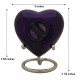 Small Purple Heart Keepsake Cremation Urn