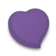 Purple Small Heart Cremation Urn for Ashes