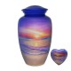 Purple Siesta Key Heart Keepsake Urn for Ashes 