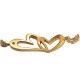 Gold Heart Ash Jewelry Bracelet