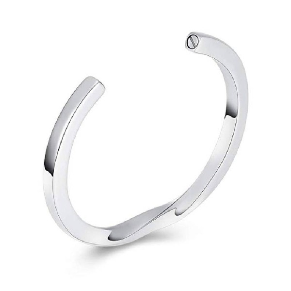 Silver tone Cremation Urn Bracelet Bangle