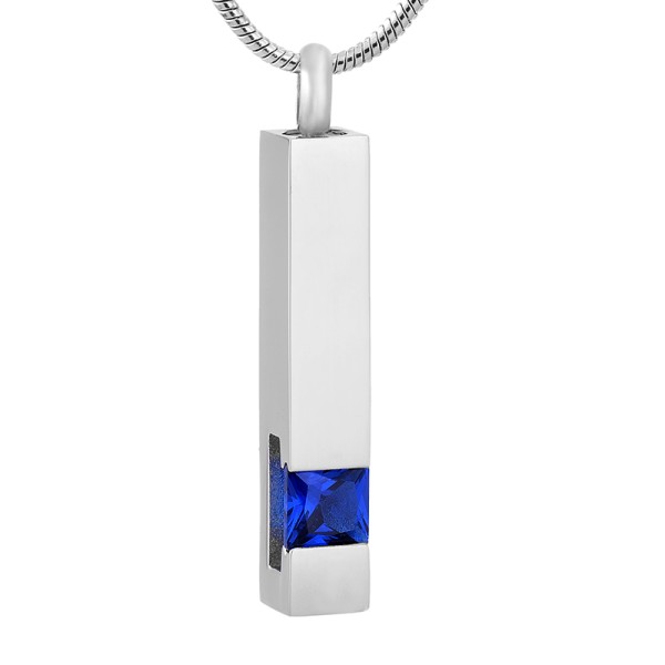 Blue Sapphire Vial for Ashes -September Birthstone