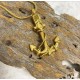 Gold Tone Anchor Necklace for Ashes
