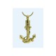 Gold Tone Anchor Necklace for Ashes