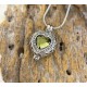 Green August Birth Stone Heart Shape Urn Locket