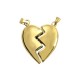 Silver Broken Heart Urn Jewelry Silver Broken Heart Cremation Jewelry