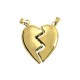 Silver Broken Heart Cremation Jewelry