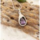 June Purple Birthstone Teardrop Cremation Jewelry