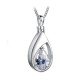 April Birthstone Teardrop Cremation Necklace