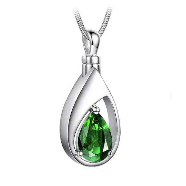 May Emerald Green Birthstone Memorial Jewelry