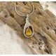 November Yellow Birthstone Cremation Jewelry Teardrop  for Ashes