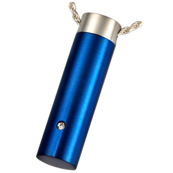 Blue Cylinder for Ashes