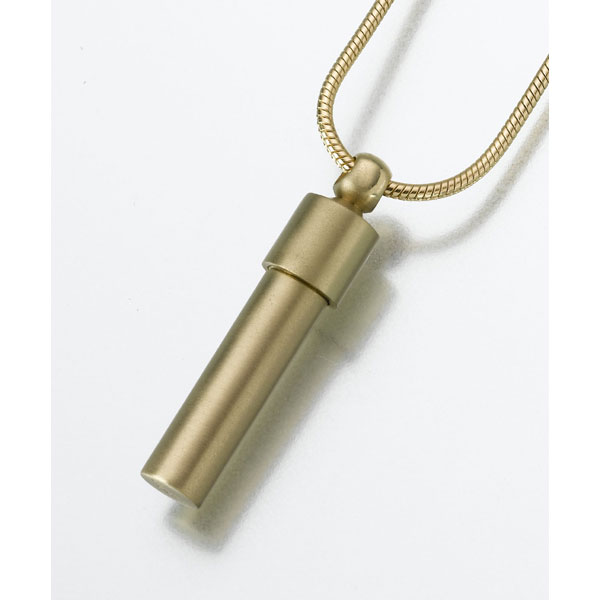 Brass Vial for Ashes Brass Double Chamber Cylinder for Ashes