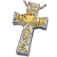 Gold Irish Celtic Cross Urn Necklace