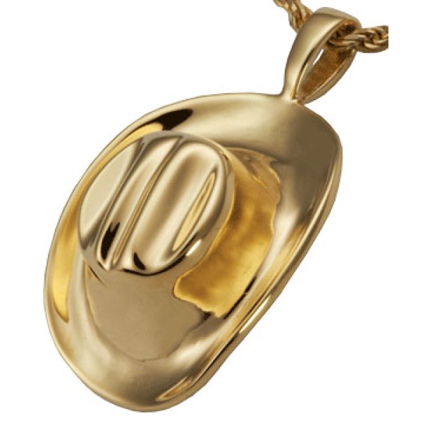 gold western cowboy Memorial Jewelry for Ashes gold western cowboy Memorial Jewelry for Ashes