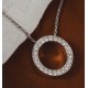 Silver Crystal Urn Pendant for Ashes 