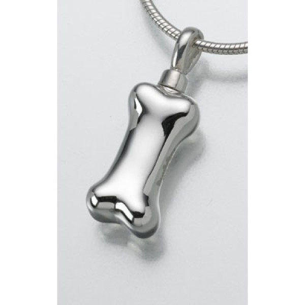 dog bone ash pendant