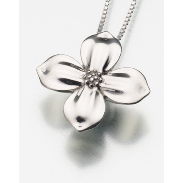 Dogwood Flower Urn Pendant for Ashes