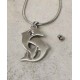 silver Dolphin Ash Urn  Necklace