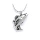  Silver Bass Fish Cremation Ash Necklace