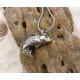  Silver Bass Fish Cremation Ash Necklace