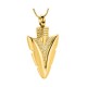 Arrowhead Gold Urn Necklace for Ashes Arrowhead Gold Urn Necklace for Ashes