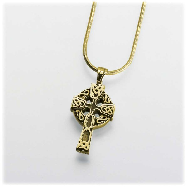 sterling Celtic Cross Cremation Ash Pendant sterling Celtic Cross Cremation Ash Pendant
